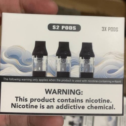 【小煙主機】將軍 S2 POD 小煙 0.8 歐姆空煙彈 一盒三顆 自注油