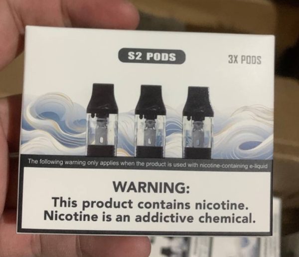 【小煙主機】將軍 S2 POD 小煙 0.8 歐姆空煙彈 一盒三顆 自注油