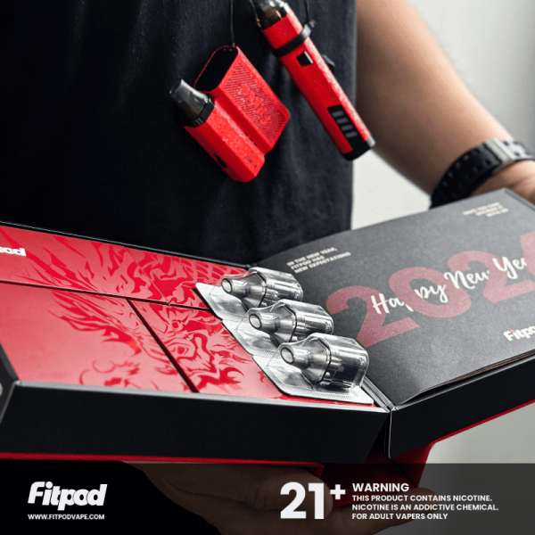 斯萊克 Fitpod X 龍年2024限量版禮盒 斯萊克三代 斯萊克四代 內含:(Fitpod X fitpod x box 主機各1)(1.2+0.8Ω空倉各3入共六入)(掛繩*2組) 全台僅有1900組